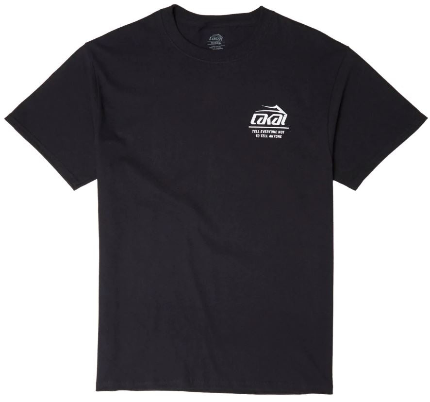 Lakai Tee Secret Black – Precision Skateshop