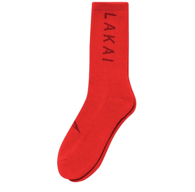 Lakai Socks Simple Crew Red
