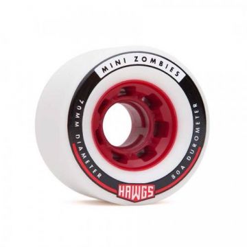 Hawgs Wheels 70mm 80a White Mini Zombie
