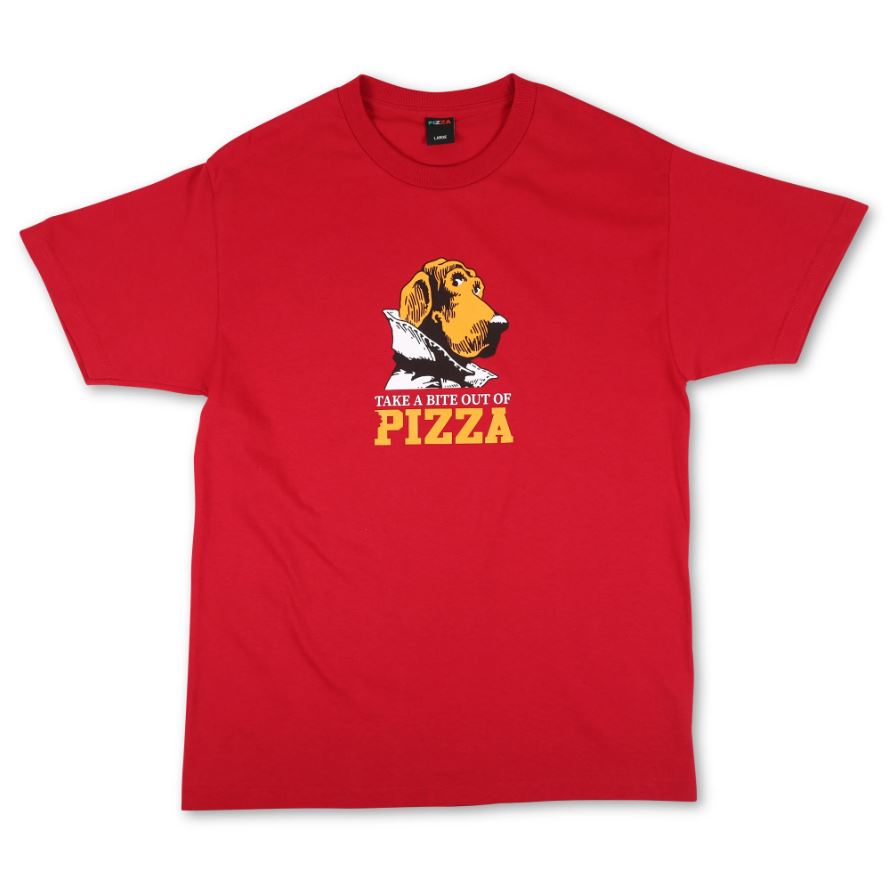 Pizza Skateboards McGruff Tee Shirt Cardinal