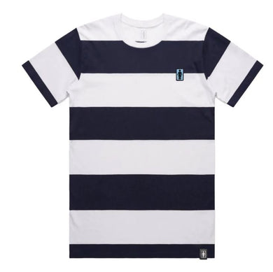 Girl Tee Icey OG Striped Navy/White