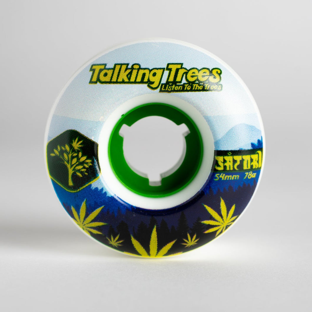 Satori Wheels 54mm 78a Canna Cruiser White Green