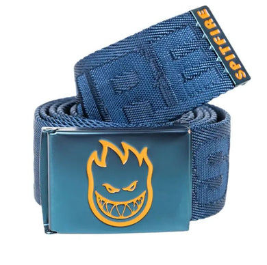 Spitfire Belt Bighead Fill Cresent Jacquard Web Navy/Orange