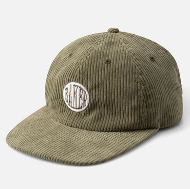 Baker Hat Nautical Olive Corduroy Snapback