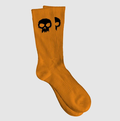 Zero Socks Skull Orange