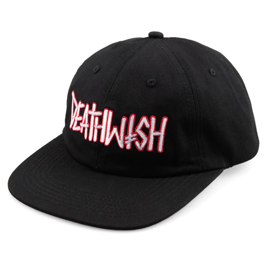 Deathwish Hat Outline Black Snapback