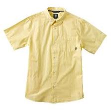 Fourstar Button up Shirt Short Sleeve Washed Yellow Overdye