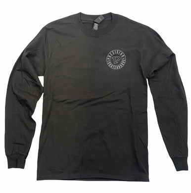 Precision Long Sleeve Tee Circle Logo Black