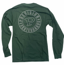 Load image into Gallery viewer, Precision Long Sleeve Tee Circle Logo Forest Green