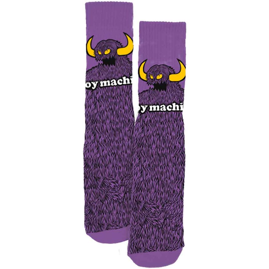 Toy Machine Socks Furry Monster Purple