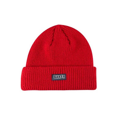 BAKER Beanie Brand Logo Red