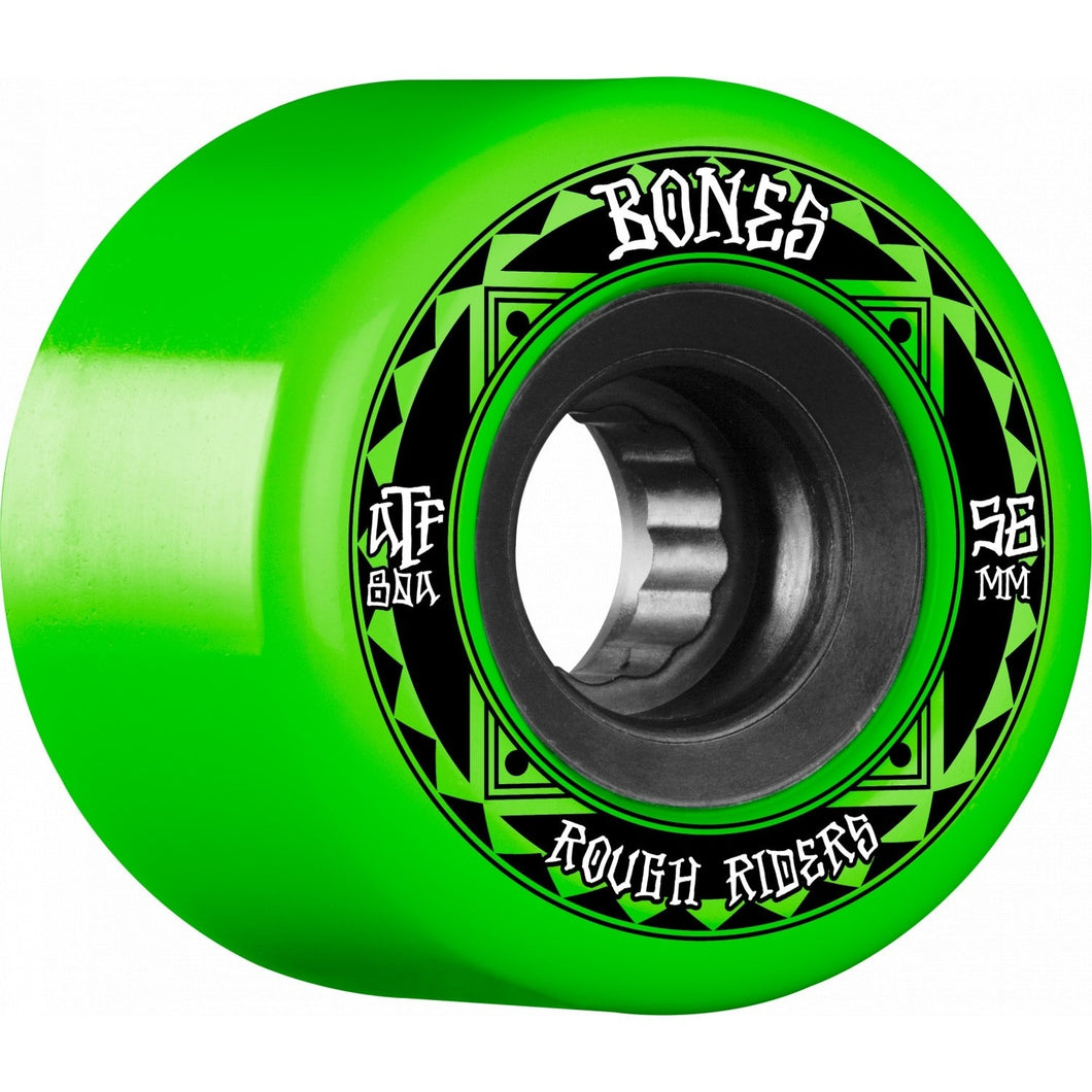 Bones ATF Rough Riders Wheels Green 56mm