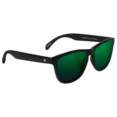 Glassy Deric Polarized Matte Black/Green Mirror