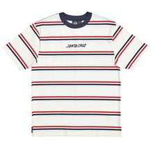 Load image into Gallery viewer, Santa Cruz Tee Shirt Solid Stripe Off White