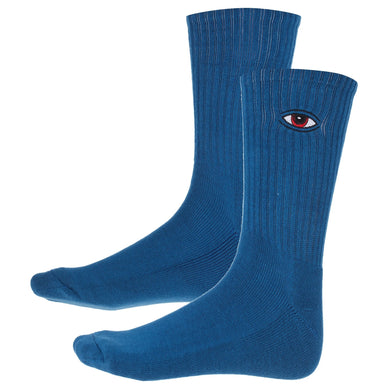 Toy Machine Socks Sect Eye Embroidered Ocean Blue