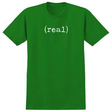 Real Skateboards Tee Lower Green/White