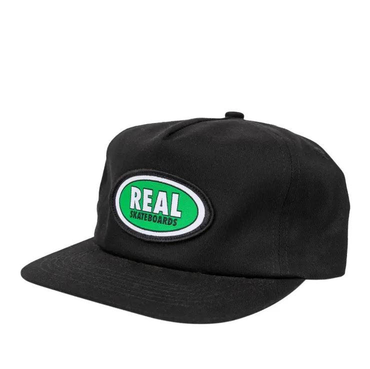 Real Hat Oval Black/Green