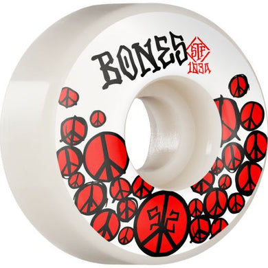 Bones STF 53mm Peace V1 Standards White/Red