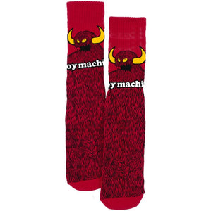 Toy Machine Socks Furry Monster Red