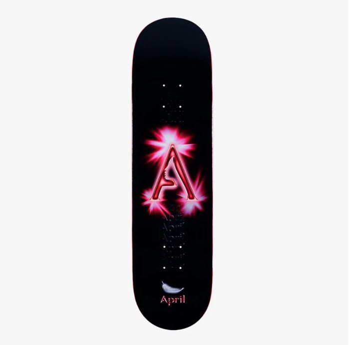 April Deck Logo Black Red 8.25