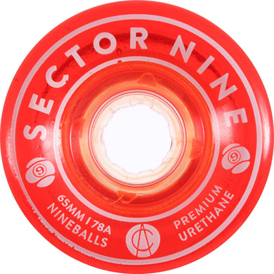 Sector 9 wheel 65mm 78a Red