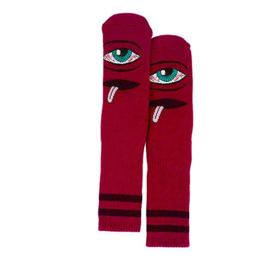 Toy Machine Socks Bloodshot Eye Red
