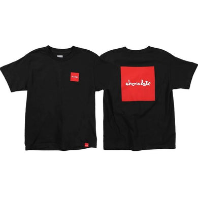Chocolate Youth Tee Red Square Black
