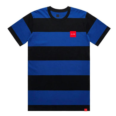 Chocolate Tee Red Squared Striped Black/Blue