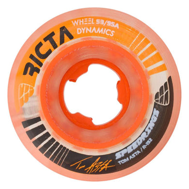 Ricta Wheel 53mm Asta Speedrings Clear Orange Slim 95a