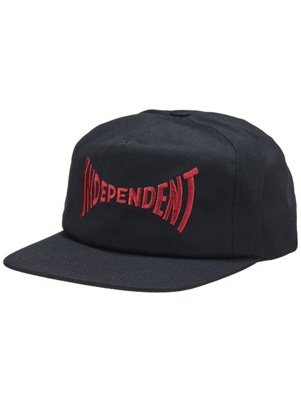 Independent Hat Spanning Snapback Black
