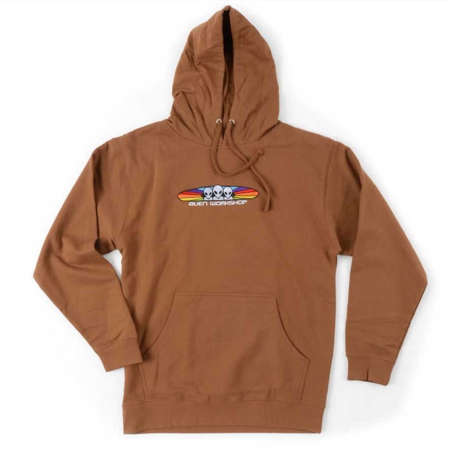 Alien Workshop Hoodie Spectrum Embroidered Saddle Brown Large