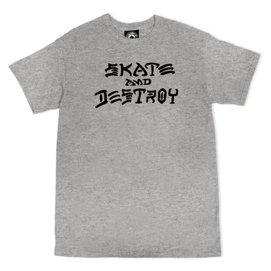 Thrasher Tee Skate and Destroy Grey