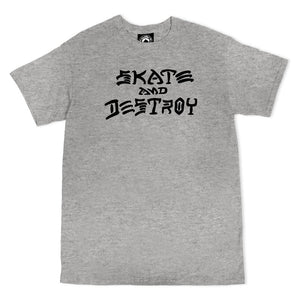 Thrasher Tee Skate and Destroy Grey