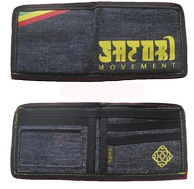 Satori Wallet Ras Stripe Bifold Denim