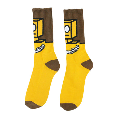 Toy Machine Socks Robot Mustard