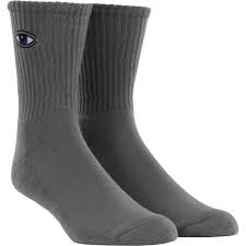 Toy Machine Socks Sect Eye Embroidered Grey