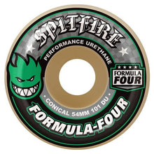 Load image into Gallery viewer, Spitfire Wheels 54mm 101a Conical Formula Four Green