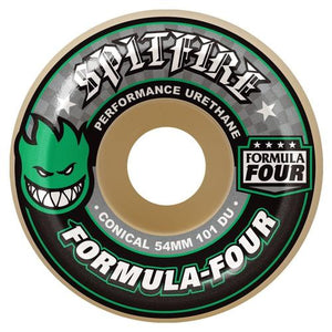 Spitfire Wheels 54mm 101a Conical Formula Four Green