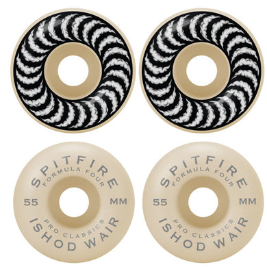 Spitfire Wheels 55mm 99a Formula4 Classics Ishod Smoke