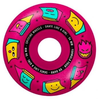 Spitfire Wheels 54mm Formula4 Like Girl Pink 99A