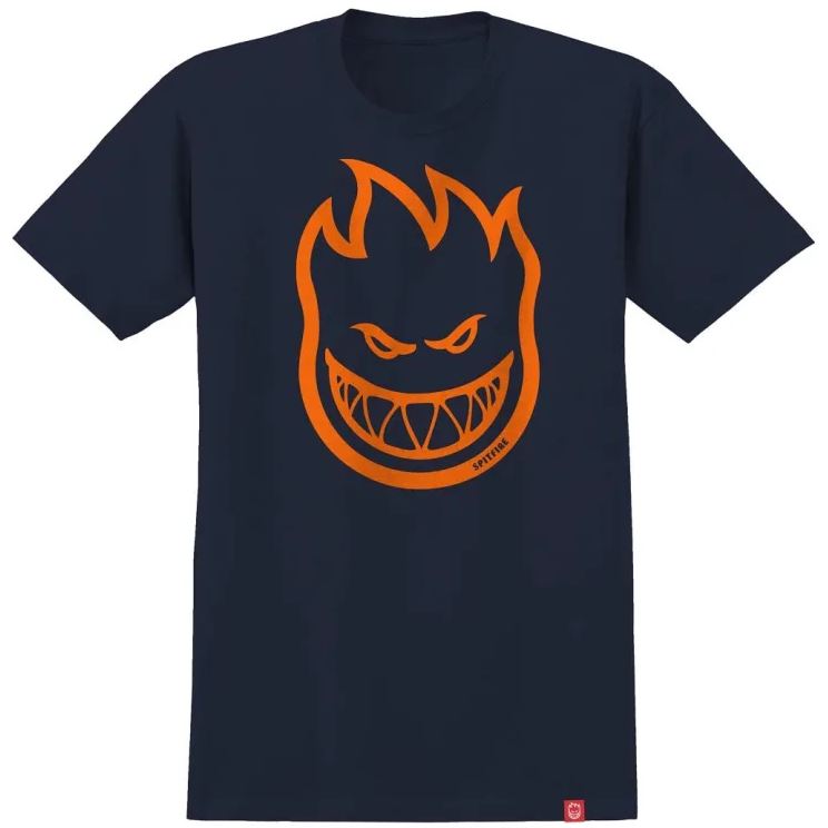 Spitfire Tee Bighead Navy/Orange