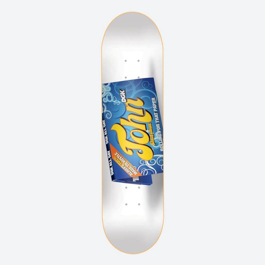 DGK Deck Rolling Papers Shanahan 8.25