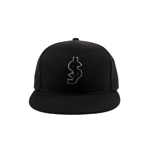 Shake Junt Snapback Hat Outline Black