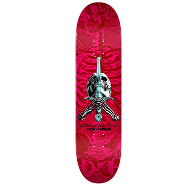 Powell Deck Skull and Sword Pink