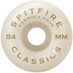 Spitfire Wheels 54mm Formula4 Classic Natural/Silver 101a
