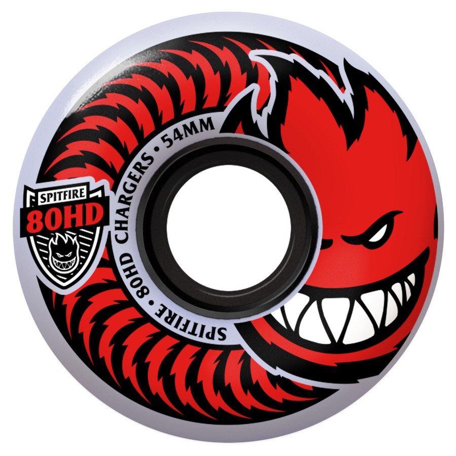 Spitfire Wheels 54mm 80HD Clear/Red