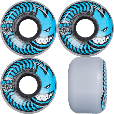 Spitfire Wheels 54mm 80HD Clear/Blue Conical