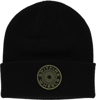 Spitfire Beanie Classic 87 Swirl Patch Black/Olive