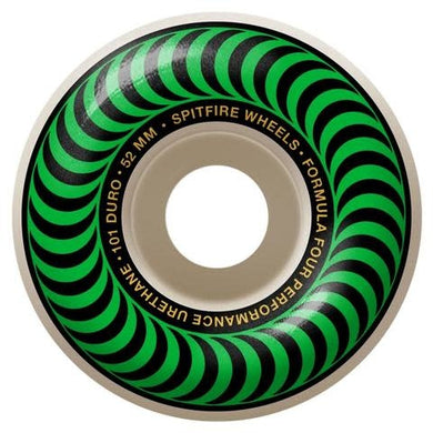 Spitfire Wheels 52mm Formula4 Classics Green 101a