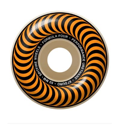 Spitfire Wheels 53mm Natural Orange 97a FF